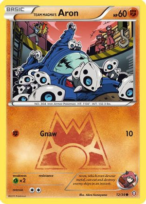 Team Magma's Aron 12/34 - Double Crisis Reverse Holofoil - Poke-Collect