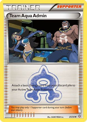 Team Aqua Admin 25/34 - Double Crisis - Poke-Collect