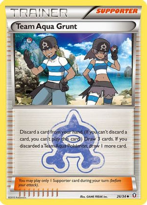 Team Aqua Grunt 26/34 - Double Crisis - Poke-Collect