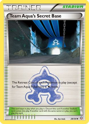 Team Aqua's Secret Base 28/34 - Double Crisis Reverse Holofoil - Poke-Collect