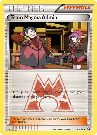 Team Magma Admin 29/34 - Double Crisis - Poke-Collect