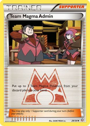 Team Magma Admin 29/34 - Double Crisis Reverse Holofoil - Poke-Collect