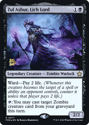 Zul Ashur, Lich Lord (PRE-077) - Foundations Promos Foil - Poke-Collect