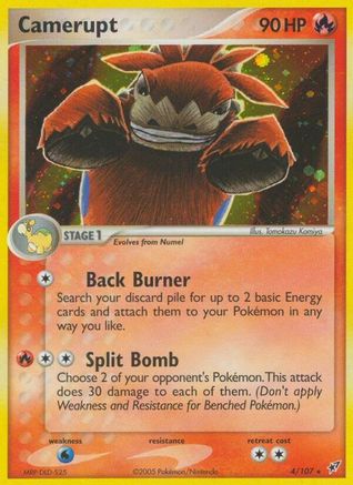 Camerupt 4/107 - Deoxys Holofoil - Poke-Collect
