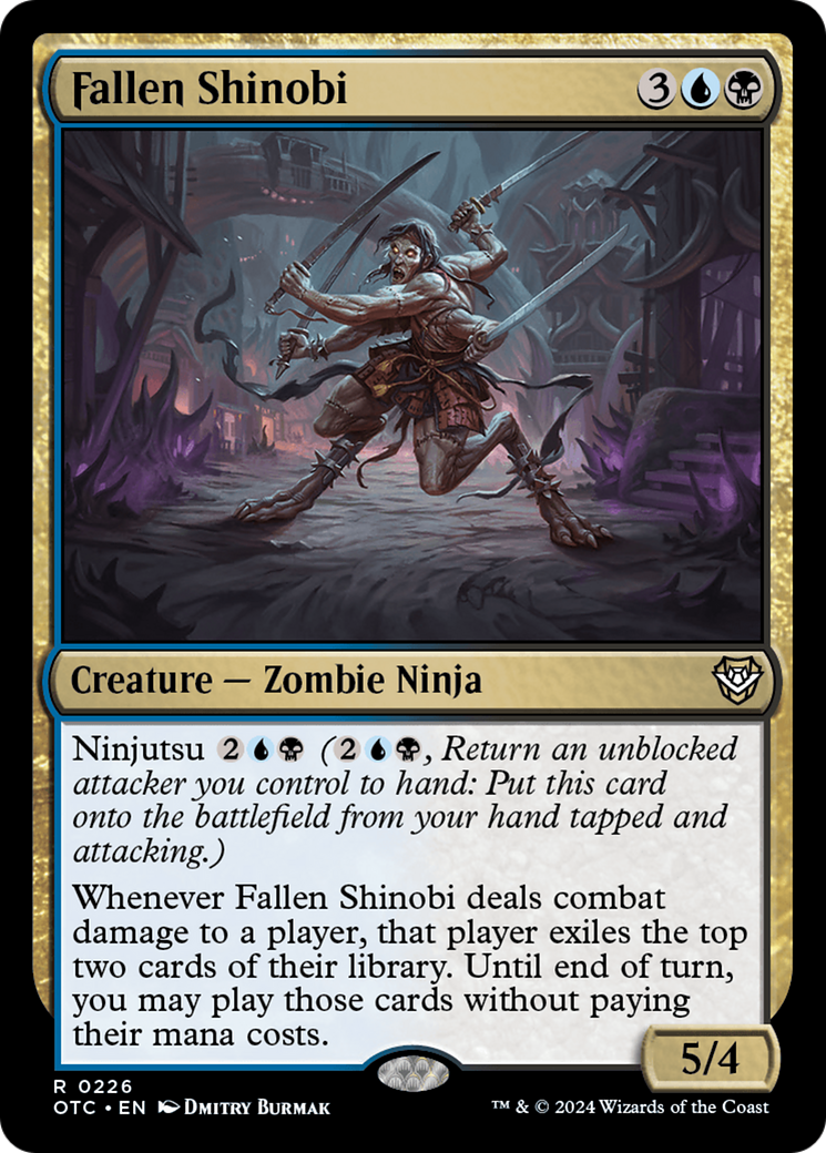 Fallen Shinobi (OTC-226) - Outlaws of Thunder Junction Commander - Poke-Collect
