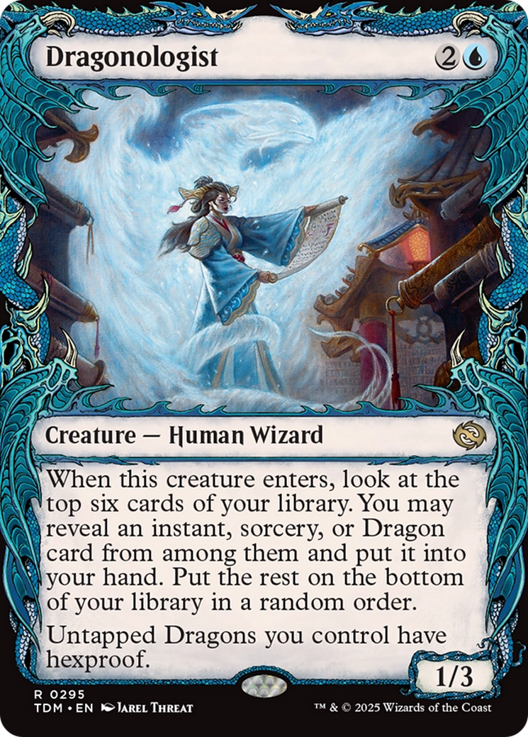 Dragonologist (TDM-295) - Tarkir: Dragonstorm: (Showcase) Foil - Poke-Collect