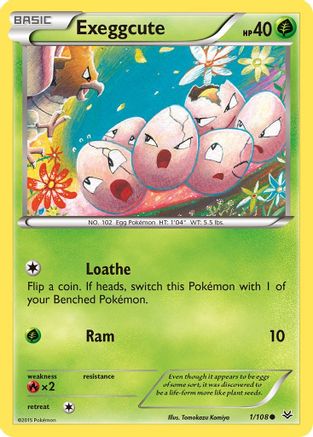 Exeggcute 1/108 - XY  Roaring Skies Reverse Holofoil - Poke-Collect