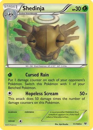 Shedinja 11/108 - XY  Roaring Skies - Poke-Collect
