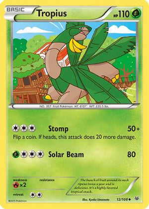 Tropius 12/108 - Roaring Skies Reverse Holofoil - Poke-Collect