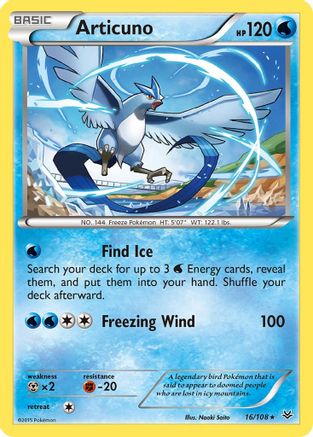 Articuno (16) 16/108 - XY  Roaring Skies Reverse Holofoil - Poke-Collect