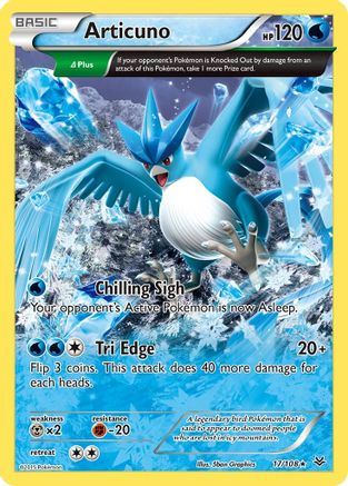 Articuno (17 Delta) 17/108 - XY  Roaring Skies Reverse Holofoil - Poke-Collect
