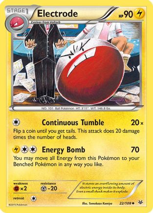 Electrode 22/108 - XY  Roaring Skies - Poke-Collect