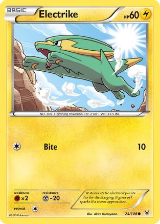 Electrike 24/108 - XY  Roaring Skies Reverse Holofoil - Poke-Collect
