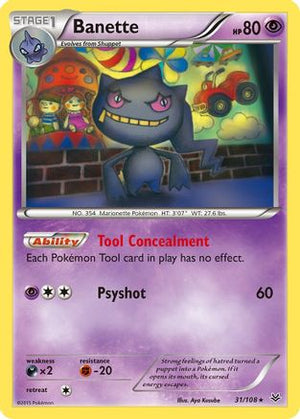 Banette (31) 31/108 - XY  Roaring Skies Reverse Holofoil - Poke-Collect