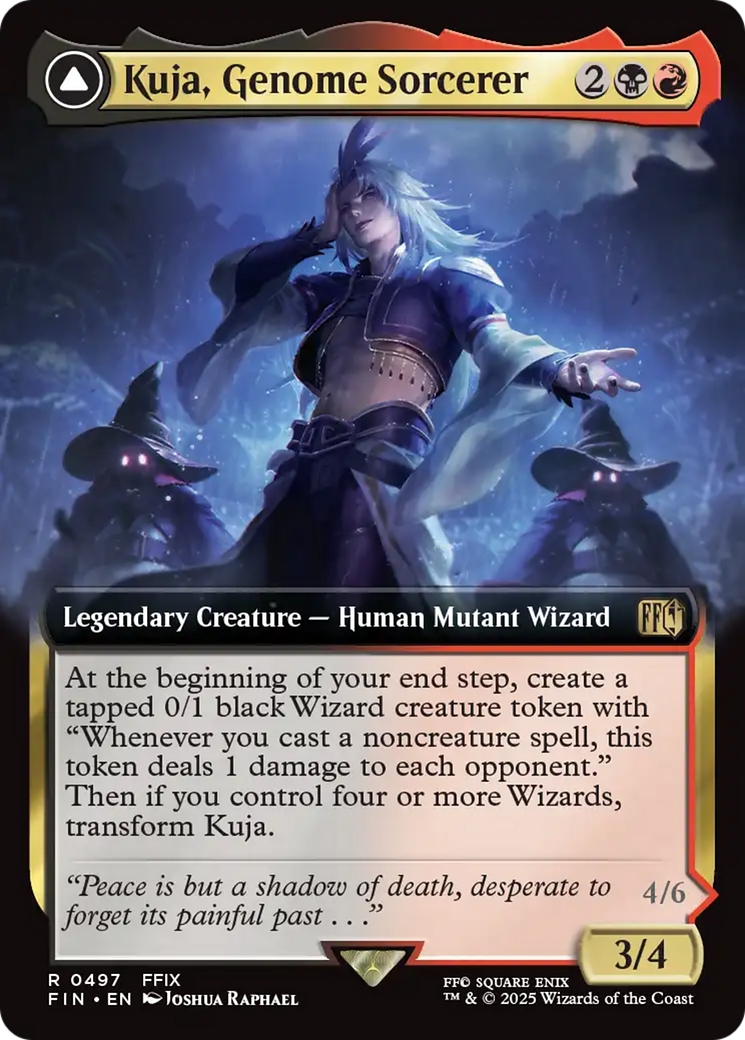Kuja, Genome Sorcerer // Trance Kuja, Fate Defied (FIN-497) - FINAL FANTASY: (Extended Art) Foil - Poke-Collect