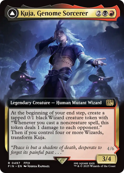 Kuja, Genome Sorcerer // Trance Kuja, Fate Defied (FIN-497) - FINAL FANTASY: (Extended Art) Foil - Poke-Collect
