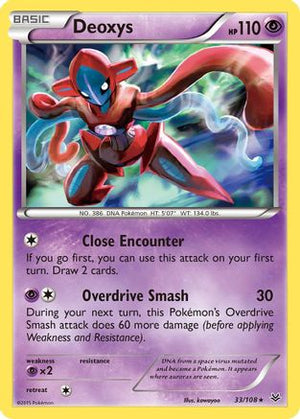 Deoxys 33/108 - XY  Roaring Skies Reverse Holofoil - Poke-Collect