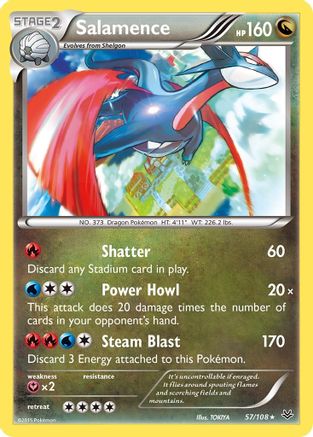 Salamence 57/108 - XY  Roaring Skies Holofoil - Poke-Collect
