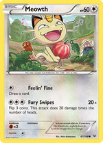 Meowth 67/108 - XY  Roaring Skies Reverse Holofoil - Poke-Collect