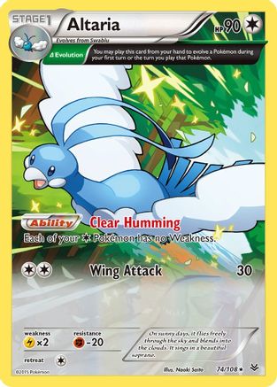 Altaria (74 Delta) 74/108 - XY  Roaring Skies Reverse Holofoil - Poke-Collect