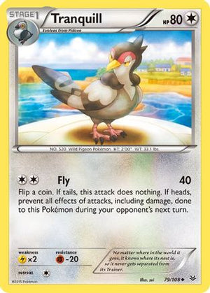 Tranquill 79/108 - Roaring Skies Reverse Holofoil - Poke-Collect