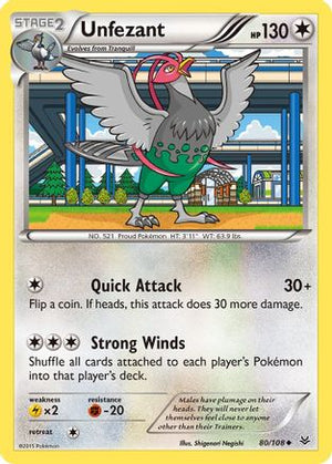 Unfezant 80/108 - Roaring Skies - Poke-Collect
