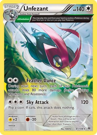 Unfezant 81/108 - Roaring Skies - Poke-Collect