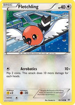 Fletchling 82/108 - XY  Roaring Skies Reverse Holofoil - Poke-Collect