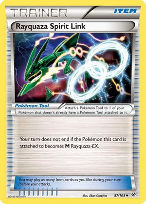 Rayquaza Spirit Link 87/108 - XY  Roaring Skies - Poke-Collect