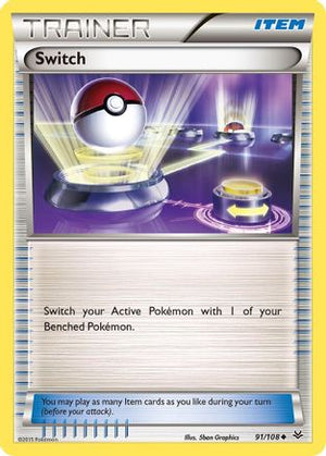 Switch 91/108 - Roaring Skies Reverse Holofoil - Poke-Collect