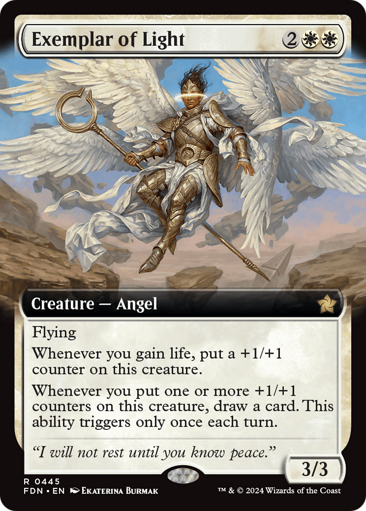 Exemplar of Light (FDN-445) - Foundations: (Extended Art) Foil - Poke-Collect