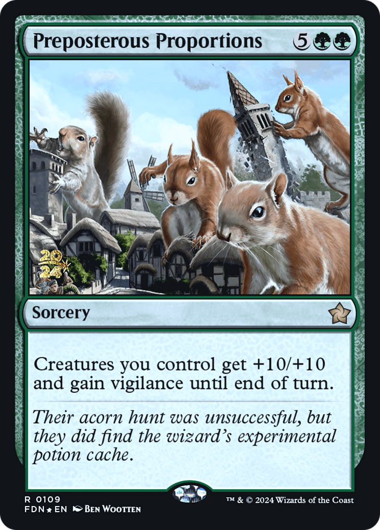 Preposterous Proportions (PRE-109) - Foundations Promos Foil - Poke-Collect