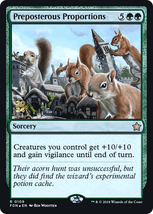 Preposterous Proportions (PRE-109) - Foundations Promos Foil - Poke-Collect