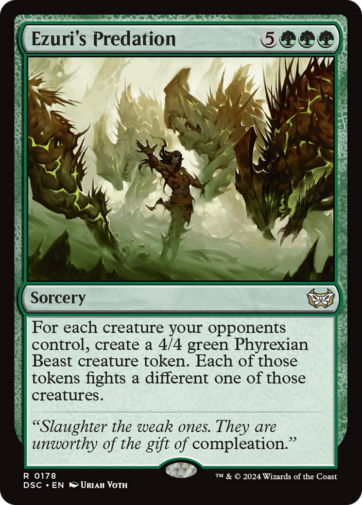 Ezuri's Predation (DSC-178) - Duskmourn: House of Horror Commander - Poke-Collect