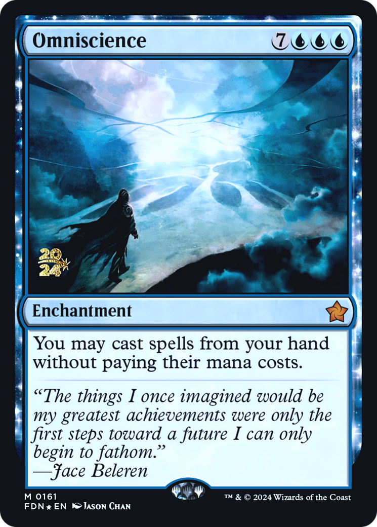 Omniscience (PRE-161) - Foundations Promos: (enchantment) Foil - Poke-Collect