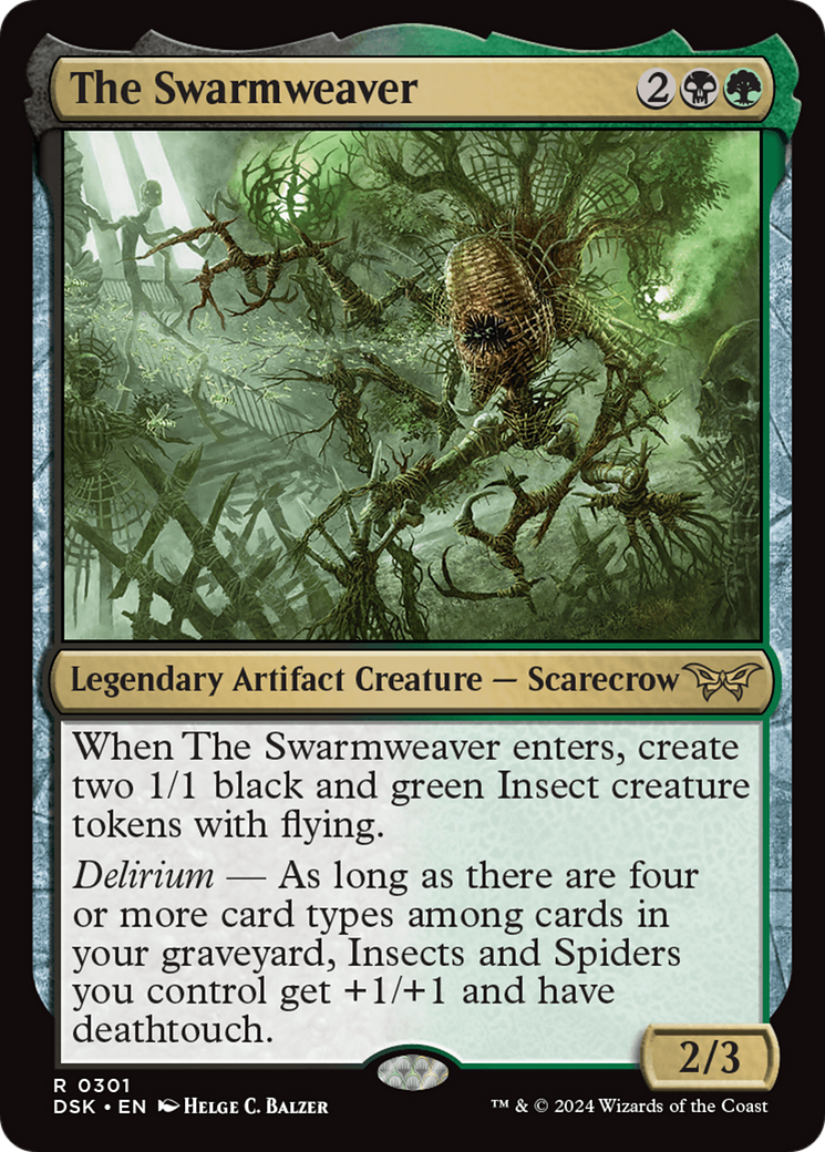 The Swarmweaver (DSK-301) - Duskmourn: House of Horror Foil - Poke-Collect