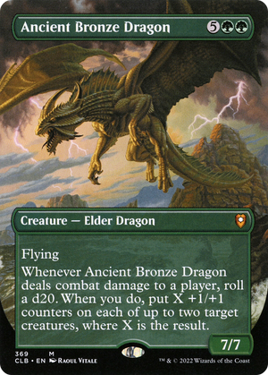 Ancient Bronze Dragon (CLB-369) - Commander Legends: Battle for Baldur's Gate (Borderless) Foil - Poke-Collect