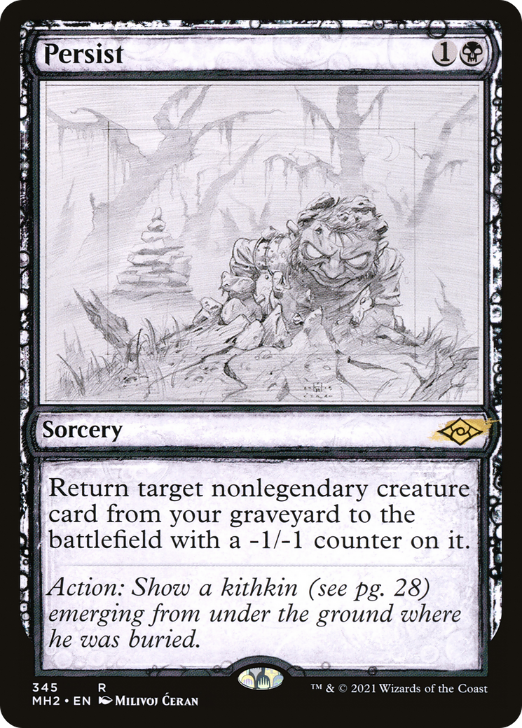 Persist (MH2-345) - Modern Horizons 2: (Showcase) Foil - Poke-Collect