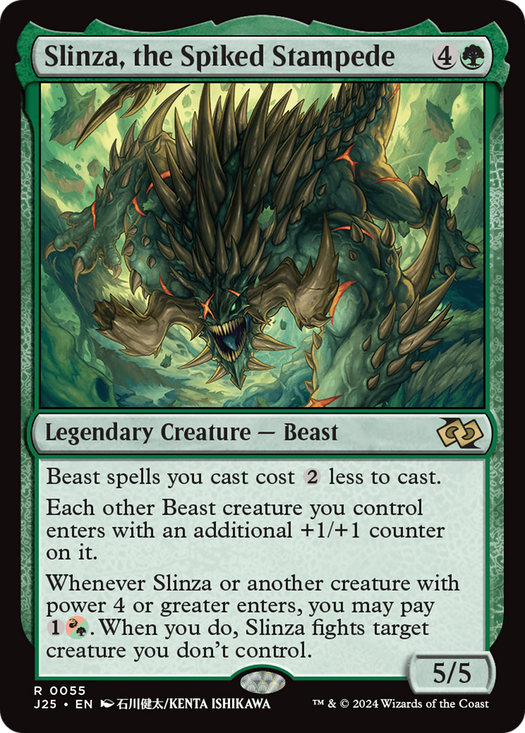 Slinza, the Spiked Stampede (J25-055) - Foundations Jumpstart - Poke-Collect