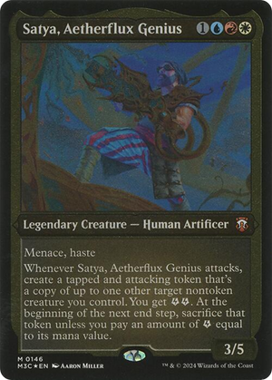 Satya, Aetherflux Genius (M3C-146) - Modern Horizons 3 Commander Foil - Poke-Collect