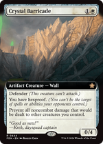 Crystal Barricade (FDN-444) - Foundations: (Extended Art) Foil - Poke-Collect