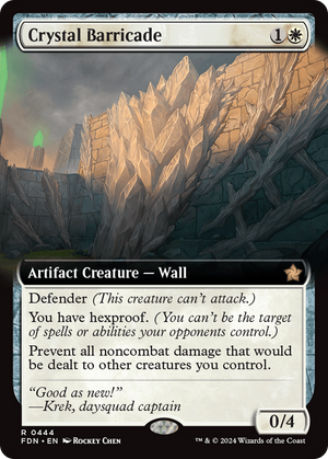 Crystal Barricade (FDN-444) - Foundations: (Extended Art) Foil - Poke-Collect