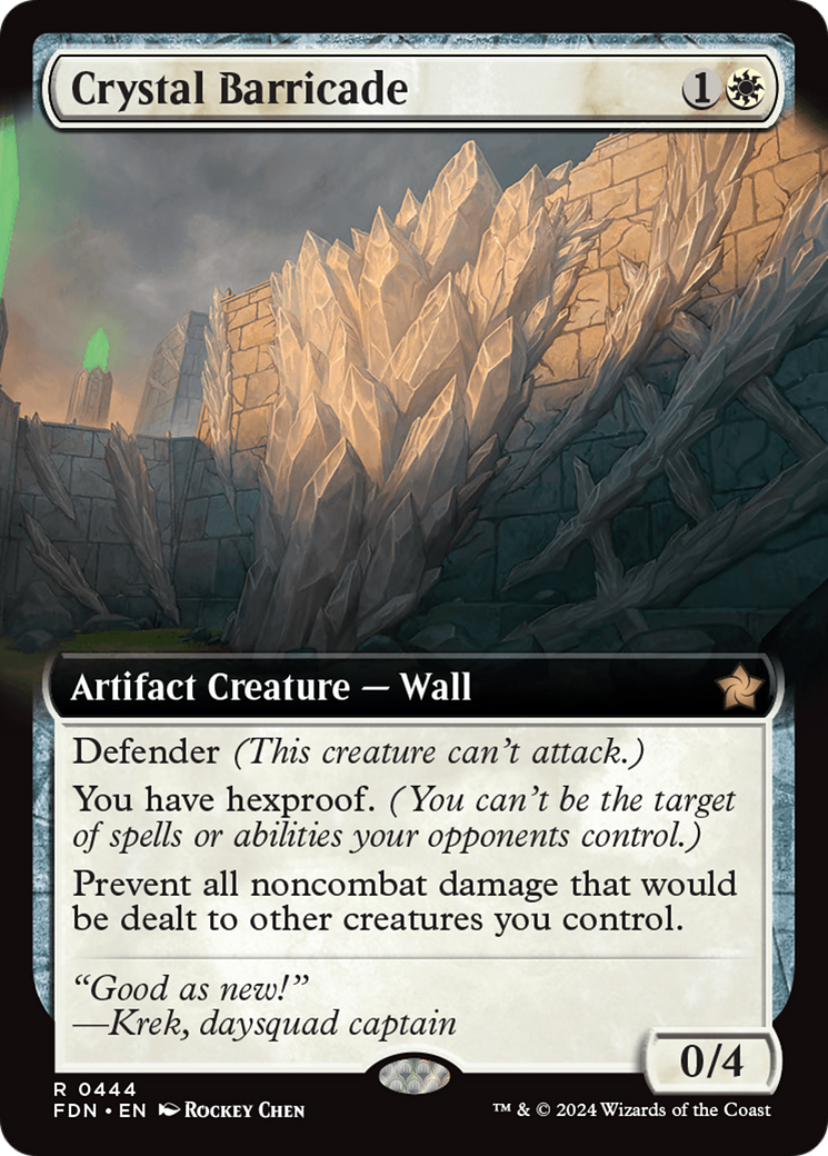 Crystal Barricade (FDN-444) - Foundations: (Extended Art) - Poke-Collect