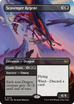 Scavenger Regent // Exude Toxin // Scavenger Regent (TDM-379) - Tarkir: Dragonstorm (Borderless) Foil - Poke-Collect