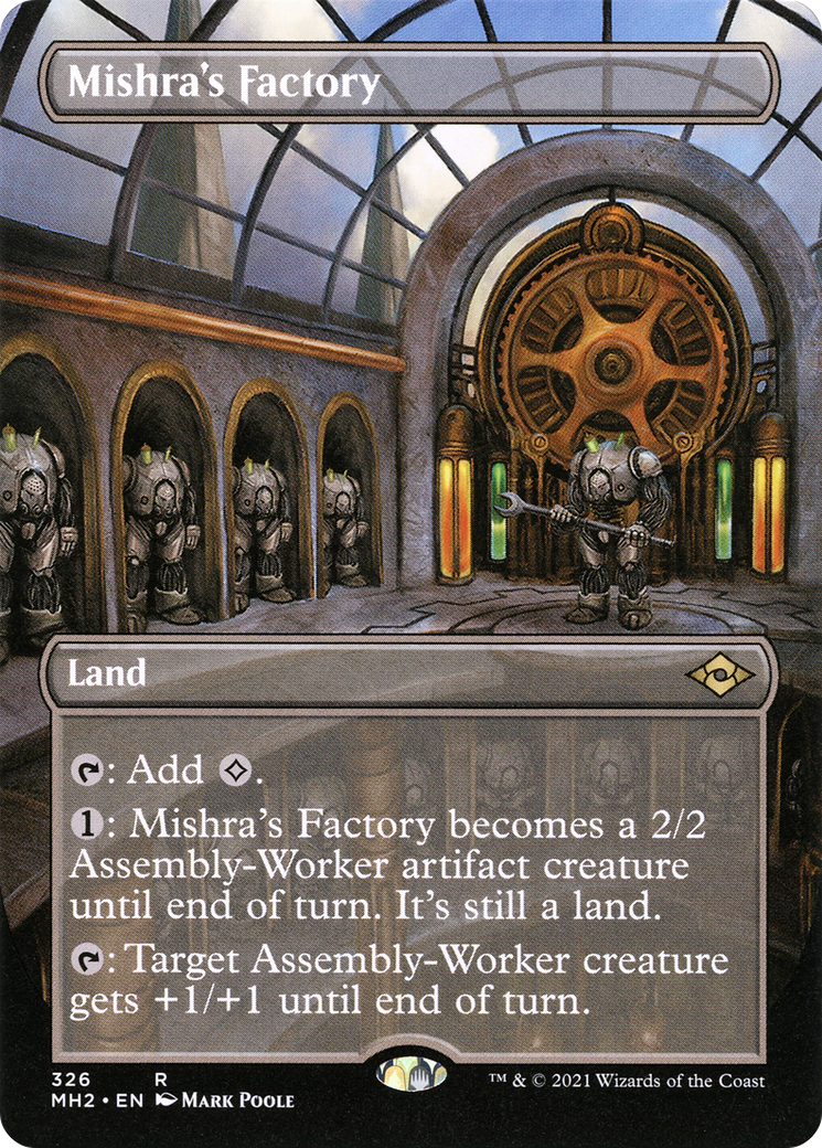 Mishra's Factory (MH2-326) - Modern Horizons 2 (Borderless) Foil - Poke-Collect