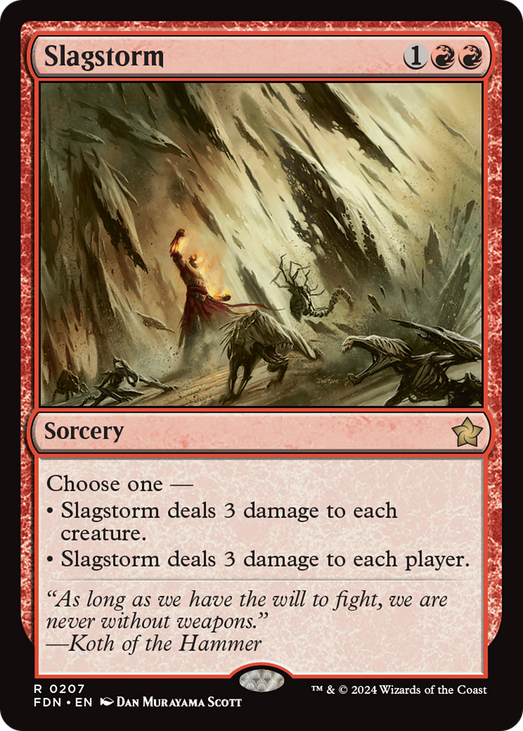 Slagstorm (FDN-207) - Foundations Foil - Poke-Collect