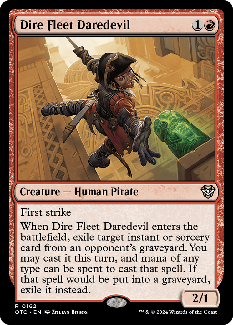 Dire Fleet Daredevil (OTC-162) - Outlaws of Thunder Junction Commander - Poke-Collect