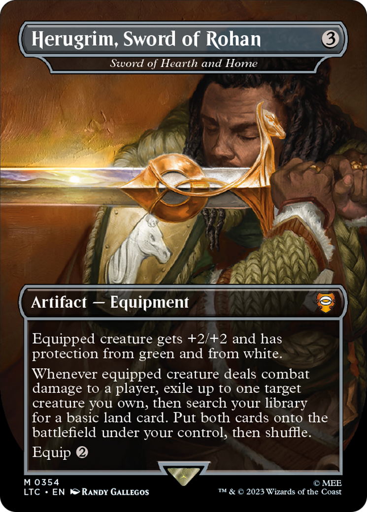 Herugrim, Sword of Rohan - Sword of Hearth and Home (LTC-354) - Tales of Middle-earth Commander / Herugrim, Sword of Rohan (Borderless) - Poke-Collect