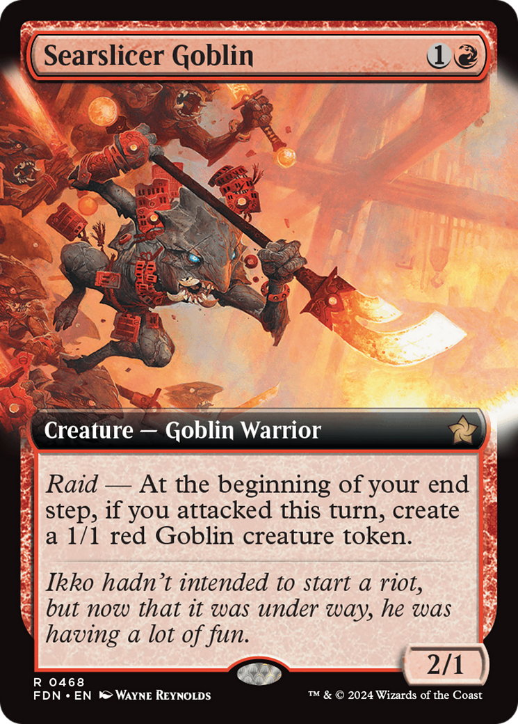 Searslicer Goblin (FDN-468) - Foundations: (Extended Art) - Poke-Collect