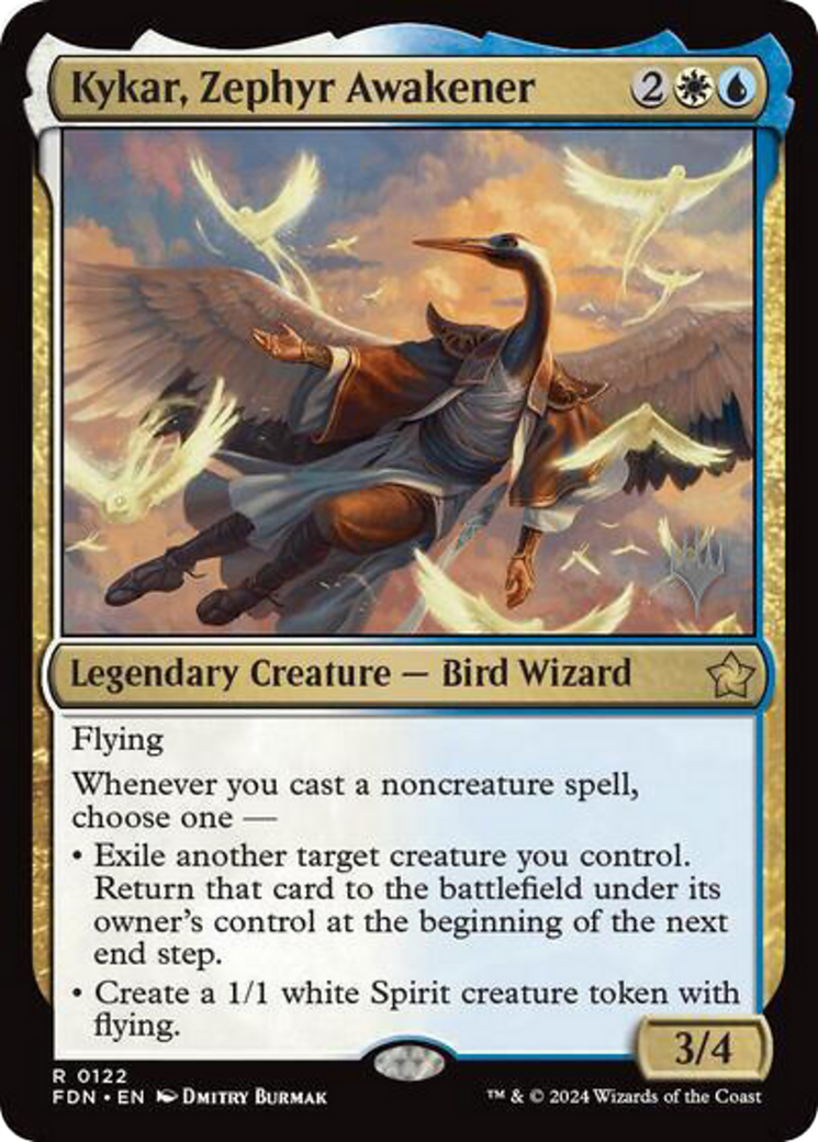 Kykar, Zephyr Awakener (PPDFT-122) - Foundations Promos Foil - Poke-Collect